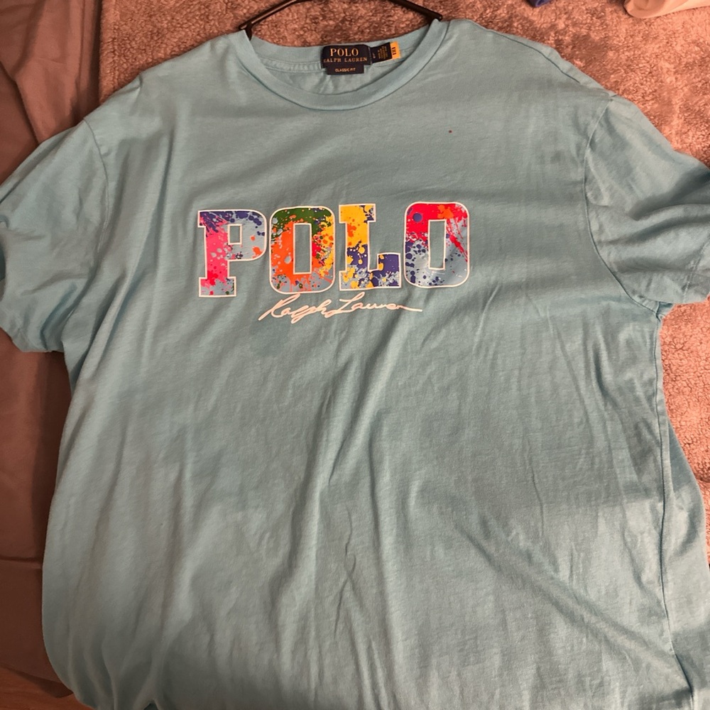 Ralph Lauren Classic Fit Sky Blue Tee